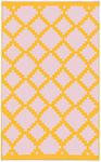 Trava Home Outdoor Rug - Reversible Modern Design, 6"x9" Mango Pastel Pink Geometric, Easy to Clean, Water Resistant, Durable for Indoor, Patio, and Living Room Décor