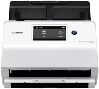 Canon imageFORMULA R50 Business Document Scanner for PC and Mac - Color Duplex Scanning - Connect with USB Cable or Wi-Fi Network - LCD Touchscreen - Auto Document Feeder - Easy Setup