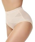 YADIFEN Tummy Control Underwear, Women’s Shapewear Control Panties, Low Rise Stomach Shapewear for Women Nude/M