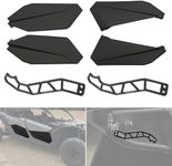 A & UTV PRO Lower Doors Panels & Custom Door Handles for Can-Am Maverick X3 Max RS DS 2017-2023 4 Seater, Front & Rear 4 Door Plastic Half Doors with Metal Frame Door Latches Accessories