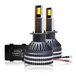 CARZEX® Crystal Eye H1 LED High Beam Headlight Bulbs – 300W (150 Watts x2), 12,000 Lumens Super Bright, 6500K Cool White, Automotive LED Headlight Conversion Kit for Cars, 2 Pieces, 1 Year Warranty