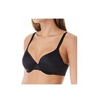 Calvin Klein Women's Liquid Touch Lightly Lined Perfect Coverage Bra, Black, 32C