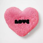 PICKKART PriMaryHoMe Love Heart Shape Pillow Cushion Toys - Gifts for Girlfriend/ Wife/ Friends/ Girls/ Valentine's Day - Pink Soft Heart Shaped Polyester Throw Pillows Gift (Love Pillow)