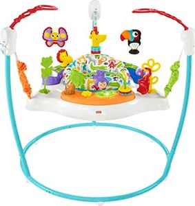 Fisher-Price Baby Bouncer Animal Activity Jumperoo Musical Play Center with Lights Sounds & Developmental Toys