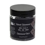 24K Black Sea Salt Flakes - 60g | Premium Gourmet Finishing Salt from Spain, Fine Flakes