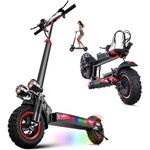 MIWEN 11'' Electric Scooter,Electric Scooters Adult,45-55km Range,Foldable Pure Scooters, Double Braking System & Shock Absorption All Terrain Offroad Escooters for Adults and Teens,Max Load 150kg