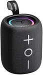 Tribit Portable Bluetooth Speaker StormBox Mini, 12W Wireless Speaker with Bluetooth 5.4, 360° Surround Sound, IPX7 Waterproof, LED Lights, Type-C, TWS Pairing, 12H Playtime for Home/Outdoor