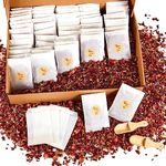 Tenare 100 Sets Wedding Confetti Bags Kit with Display Box for 100 Guests, Includes Glassine Confetti Bags Natural Dried Rose Petals and Stickers Wooden Scoop for Wedding Engagement Anniversary Party