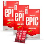 Epic Long Lasting Premium Condoms for Lovemaking| Raspberry Flavour | From India’s No. 1* Condom Brand| Vegan| No Harsh Chemicals| Lubricated Latex Condoms| Pack of 30