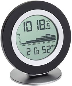 TFA Dostmann Digital Barometer Thermometer Hygrometer Cosy BARO, 35.1154.01, Suitable for The WeatherHub SmartHome System, Easy Installation, Indoor, Black
