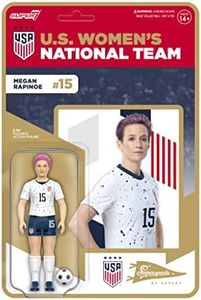 Super7 USWNT Soccer Megan Rapinoe - 3.75" U.S. Women's National Team Action Figure with Soccer Ball Accessory Sports Collectibles and Retro Toys