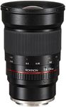 Rokinon RK24M-E 24mm F1.4 ED AS IF UMC Wide Angle Lens for Sony E-Mount-NEX Cameras, Black