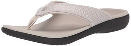 Spenco Women's Yumi 2 Snake Sandal Flip-Flop, grey moon, 8 Medium US