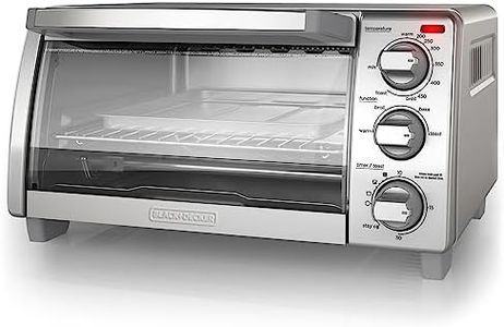 BLACK+DECKER™ Natural Convection 4-Slice Toaster Oven, Stainless Steel, Bake, Broil, Toast, Keep Warm Cooking Functions