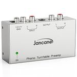 Phono Turntable Preamp, Phono Preamp for Turntable, Record Play, Mini Electronic Audio Stereo Phonograph Preamplifier with RCA Input, RCA/TRS Output, Phono Preamp with 12 Volt DC Adapter