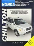 Honda Pilot & Ridgeline (2003-12), Acura MDX 2001-07: Chilton Repair Manual