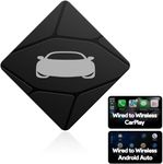 ZHNN Wireless Carplay Adapter Convert Wired to Wireless Carplay & Android Auto Adapter,Carplay Wireless Adapter CarPlay Adapter for Factory Wired CarPlay/Android Auto Car