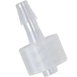 MEETOOT 10pcs Luer-to-Barb Adapter Male Luer with Lock Ring 1/8" Hose Barb Screw Quick Connector Plug 3.2mm for Laboratory Biochemical/Analytical Instruments and Food Machinery