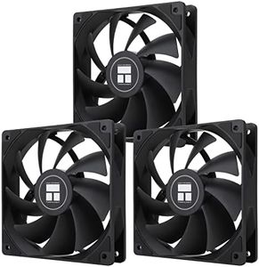 Thermalright TL-C12C X3 CPU Fan 120mm Case Cooler Fan, 4pin PWM Silent Computer Fan with S-FDB Bearing Included, up to 1550RPM Cooling Fan（3 Quantities）