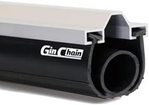 Ginchain Aluminum Track Garage Door Seals, U+O Shape Weather Seal, EPDM Rubber Retainer Base Kit, Universal Weather Stripping Kit (20ft), T2-006