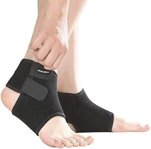 EULANT Tobilleras de Compresión para Niños, Soportes de Tobillo para Inmovilización, Protección de Pies para Esguinces, Recuperación de Lesiones, Prevención contra Lesiones en Deportes, Negro,S