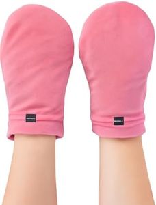Doctor Developed Hand Warmer Gloves - Microwavable Therapy Mittens - Arthritis Pain Relief Gloves for Carpal Tunnel Relief - With Doctor Handbook (Lavender Scented & Universally sized. 1 pair) (Pink)