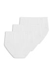 Jockey Women's Underwear No Panty Line Promise Hip Brief - 3 Pack, White, 8