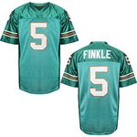 Villa Ray Finkle Football Jersey 5 Ace Ventura Pet Detective Jim Carrey Mens Movie Jersey Green S-3XL (5 Finkle Green, XXXL-Large)