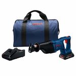 BOSCH Power Tools Reciprocating Saw Kit - CRS180-B15 18V D-Handle Saw w/ (1) 4.0 Ah CORE Battery