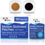 Ooala Motion Sickness Patches (50 Pack) | Rapidly Prevents & Relieves Nausea, Vomiting, & Dizziness | Box of 50