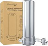 Waterdrop 5-Stage Stainless Steel Countertop Filter System, 8000 Gallons Faucet Water Filter, Reduces Heavy Metals, Bad Taste and Up to 99% of Chlorine (1 Filter in Total)，WD-CTF-02