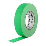 Pro-Gaff RS127GN24X25 24 mm x 25 yd Fluorescent Matt Cloth Tape