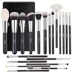 BEILI Makeup Brushes 20Pcs Professional Makeup Brush Set Original Natural-Synthetic Kabuki Foundation Face Powder Highlighter Contour Eye Shadow Eyebrow Eyeliner Make Up Brush Tool