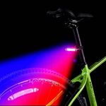 Gadget Deals USB Rechargeable Cycle Tail Light LED Waterproof Cycle Light Colors Red, Blue & White Cycle Light for Bicycle Different Modes Cycle Light Rechargeable