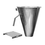 Chicken Killing Cone Chicken Plucker, Stainless Steel Killing Restraining Poultry Chicken Processing Cones Funnel Cone for Chicken, Birds and Turkeys Farm Products Up to 3KG