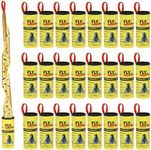 24PCS Fly Paper Strips, Triitech Sticky Fly Ribbons Traps, Fly Tape Trap Ribbons for Indoor and Outdoor