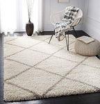 Rufruf 2x6 Feet Runner Shaggy Carpets Ultra Soft Fluffy Area Rugs for Drawing Room, Luxury Shag Carpet Fur Non-Slip Floor Carpet for Bedroom Room, Kids Room, Baby Room, Girls Room, and Nursery - Modern Home Décor (Ivory, Beige)