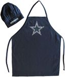 PSG, Dallas Cowboys Apron and Chef Hat Set PSGLS0457884, Navy, One Size Fits Most