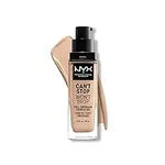 NYX PROFESSIONAL MAKEUP Can't Stop Won't Stop Foundation, 24h Full Coverage Matte Finish - Vanilla