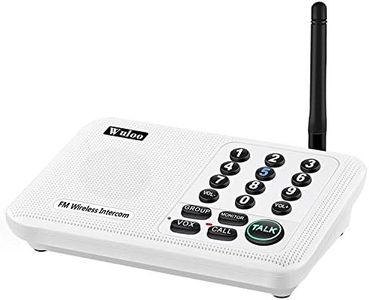 Expandable for Wuloo Intercoms Wireless for Home 5280ft Range 10 Channel 3 Code (White, Only 1 Unit for Expandable The Original intercom System, CAN NOT Work without Other Units)