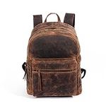KomalC 17 inch Leather backpack ruc