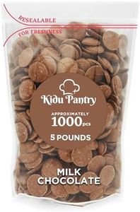 Kidu Pantry Melting Chocolate Wafers Bulk In Resealable Bag (Milk, 5 Pound)