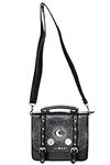 Banned Cosmic Pentagram Design Small Satchel Bag - Black/One Size