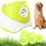Arborlux Dog Ball Launcher, Automatic Dog Ball Launcher, Ball Thrower Dog Toy, Interactive Fetch Toy Compatible with Standard Tennis Balls, Portable Outdoor Launcher for Park Garden Lawn