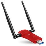 L-Link USB WiFi Adapter for PC: 1300Mbps WiFi Dongle Dual Band 5dBi Antenna 5G/2.4G for Desktop USB 3.0 Fast, Computer Wireless Network WiFi Key for Windows 10/8/8.1/7/Vista/XP/Mac OS/Linux