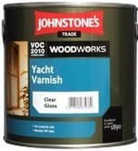 2.5 LTR JOHNSTONE'S WOODWORKS YACHT VARNISH CLEAR