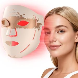 RENPHO LED Face Mask Light Therapy, 324 LEDs Full Face Coverage & 3 Light Modes, Birthday Gifts for Wife Mom Women, Red Light Therapy Face Mask for Home Use & Travel