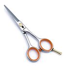 4.5" Men's Beard & Mustache Trimming, Cutting and Styling Scissors with Bag, Razor Edge Barber Shears Designed for Beard Grooming (4.5" Cutting Scissor)