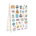 DOODLE Sticker Book for Journal with 370+ Travel Stickers | Perfect for Journaling, Scrapbook Projects, Décor & Page Decoration | A5 Book with 10 Pages