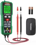 TESMEN TSM-192 Handheld Digital Multimeter, Voltage Tester with Leads, Voltmeter Measures Phase, NCV, AC/DC Voltage, Resistance, Continuity & Live Wire for Automotive Testing, Household-Green